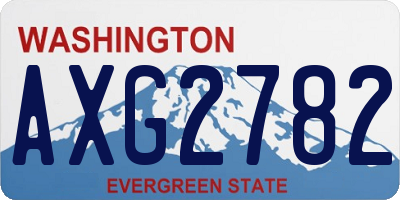 WA license plate AXG2782