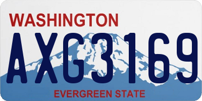 WA license plate AXG3169