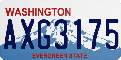 WA license plate AXG3175