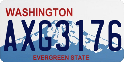 WA license plate AXG3176