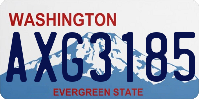 WA license plate AXG3185