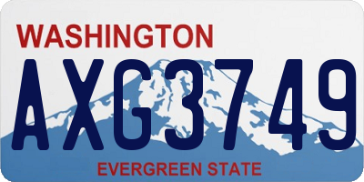 WA license plate AXG3749