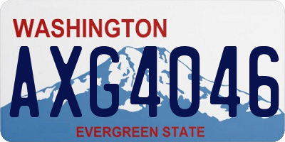 WA license plate AXG4046