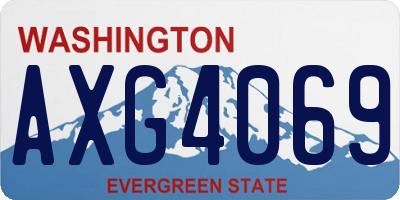 WA license plate AXG4069