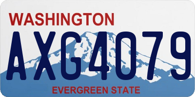 WA license plate AXG4079