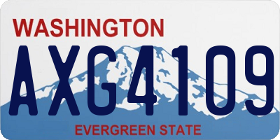 WA license plate AXG4109