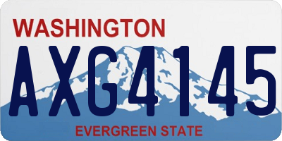 WA license plate AXG4145