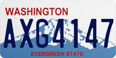 WA license plate AXG4147