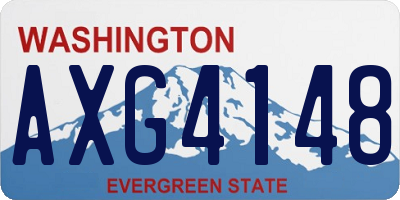 WA license plate AXG4148