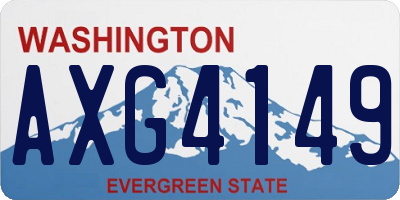 WA license plate AXG4149