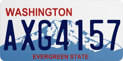 WA license plate AXG4157