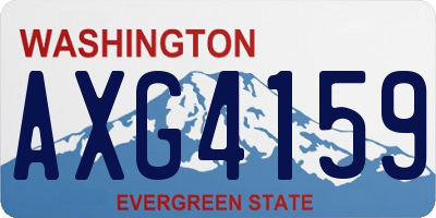 WA license plate AXG4159