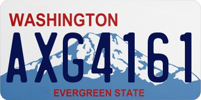 WA license plate AXG4161