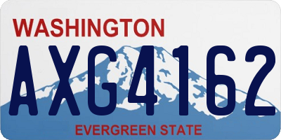 WA license plate AXG4162