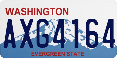 WA license plate AXG4164