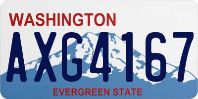 WA license plate AXG4167