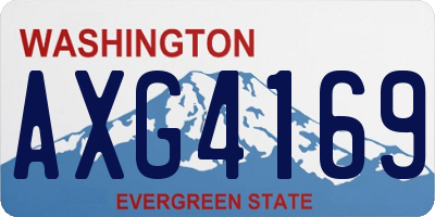 WA license plate AXG4169
