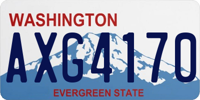 WA license plate AXG4170