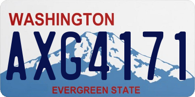 WA license plate AXG4171