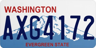 WA license plate AXG4172