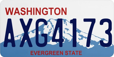 WA license plate AXG4173
