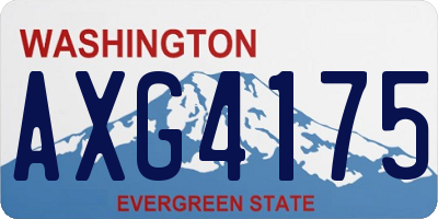 WA license plate AXG4175