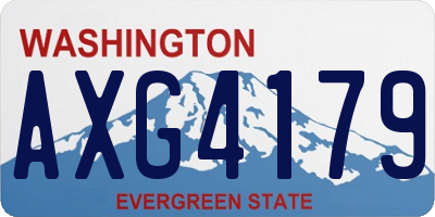WA license plate AXG4179
