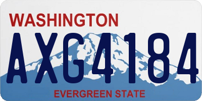 WA license plate AXG4184