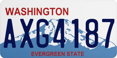 WA license plate AXG4187