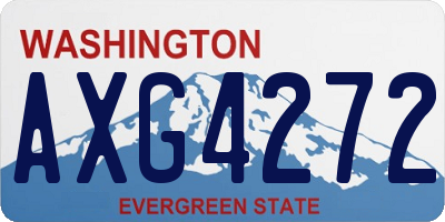 WA license plate AXG4272