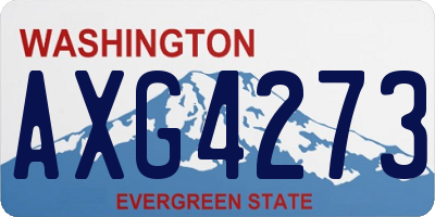 WA license plate AXG4273