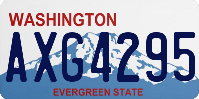WA license plate AXG4295
