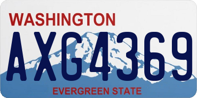 WA license plate AXG4369