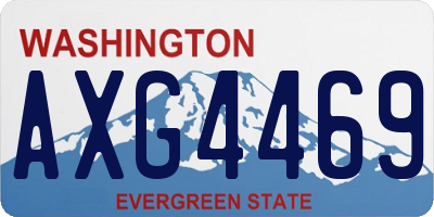 WA license plate AXG4469
