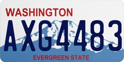 WA license plate AXG4483