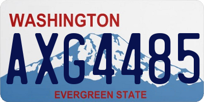WA license plate AXG4485