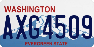 WA license plate AXG4509