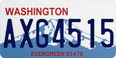 WA license plate AXG4515