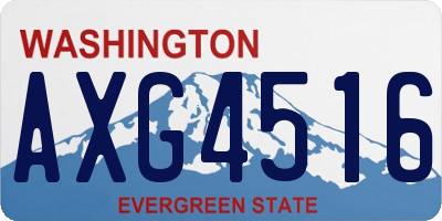 WA license plate AXG4516