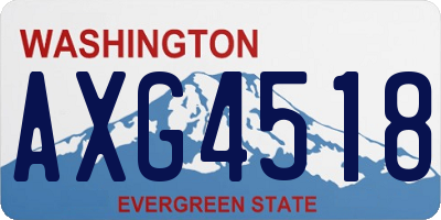 WA license plate AXG4518