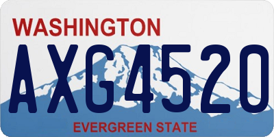 WA license plate AXG4520