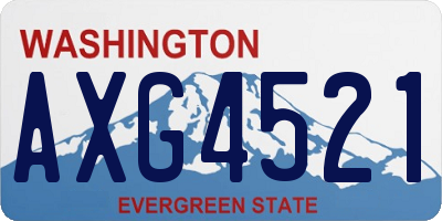 WA license plate AXG4521