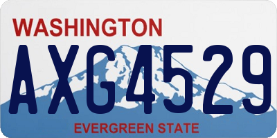 WA license plate AXG4529