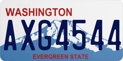 WA license plate AXG4544