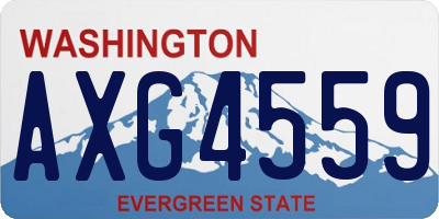 WA license plate AXG4559