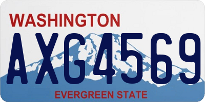 WA license plate AXG4569