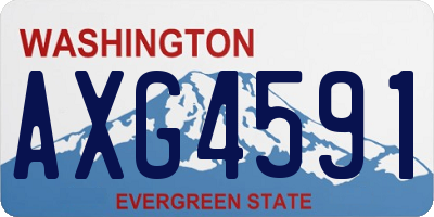 WA license plate AXG4591