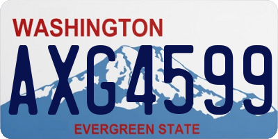 WA license plate AXG4599