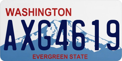 WA license plate AXG4619