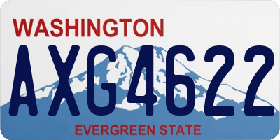 WA license plate AXG4622